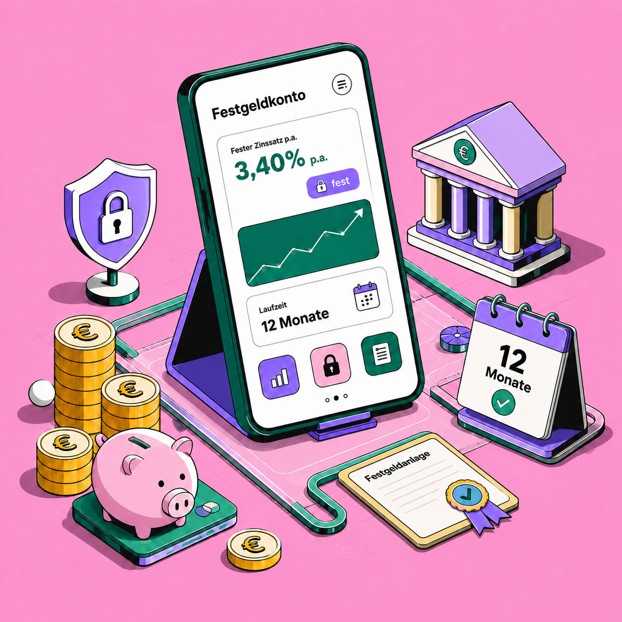 Illustration zum Festgeld-Vergleich